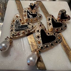 Heart Chandelier Earrings